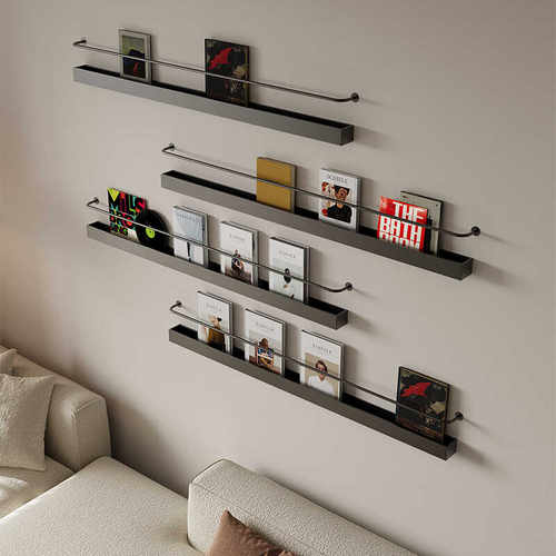 储物客厅卧室收纳装饰壁挂式书架