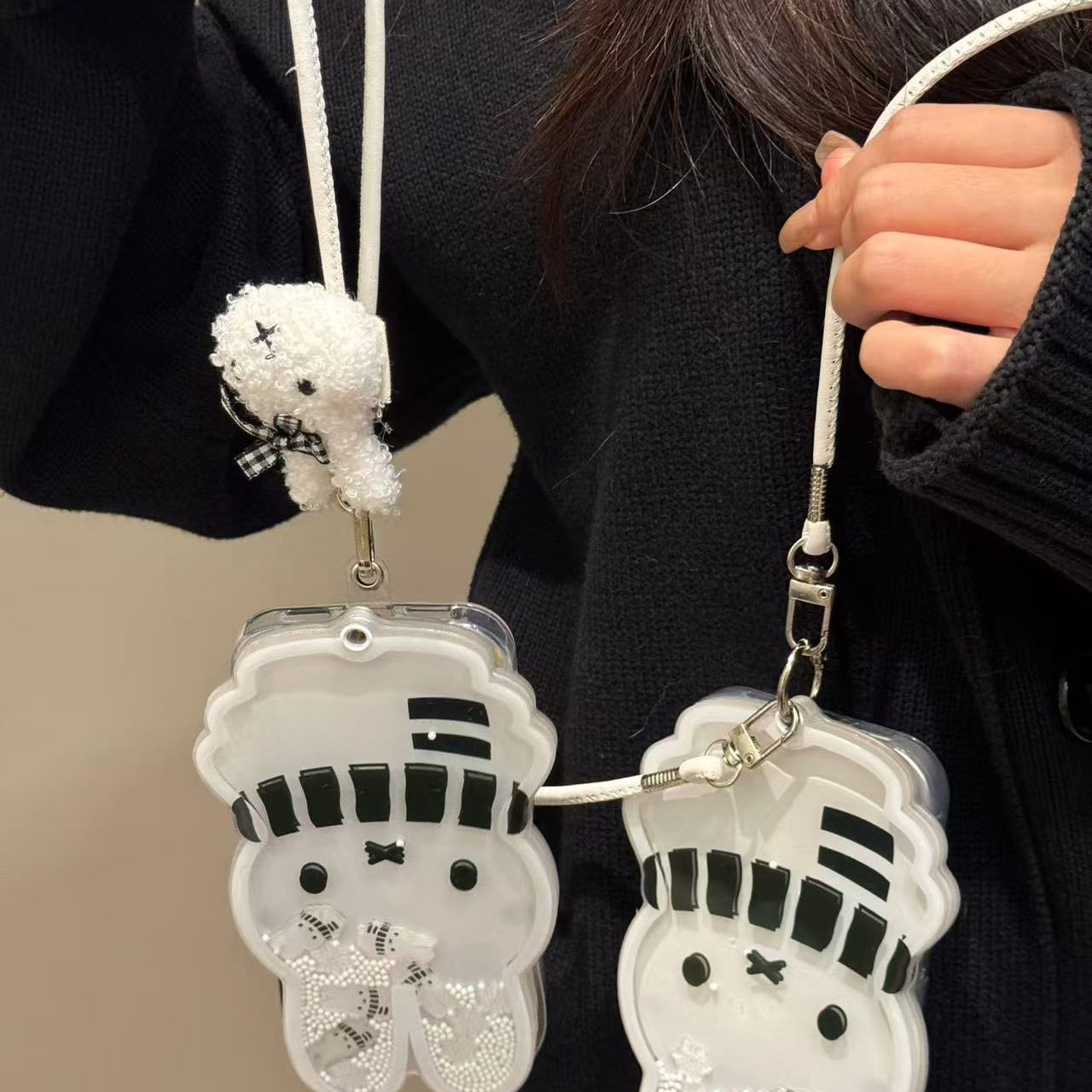 童趣创意推拉镜摇摇乐米菲兔适用ihone17promax苹果16pro手机壳15童趣创意搞怪新款防摔保护壳