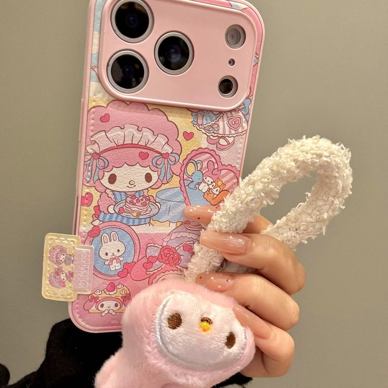 甜美可爱厨师小羊蛋糕美乐蒂适用ihone17promax苹果16pro手机壳15童趣创意搞怪新款防摔保护壳