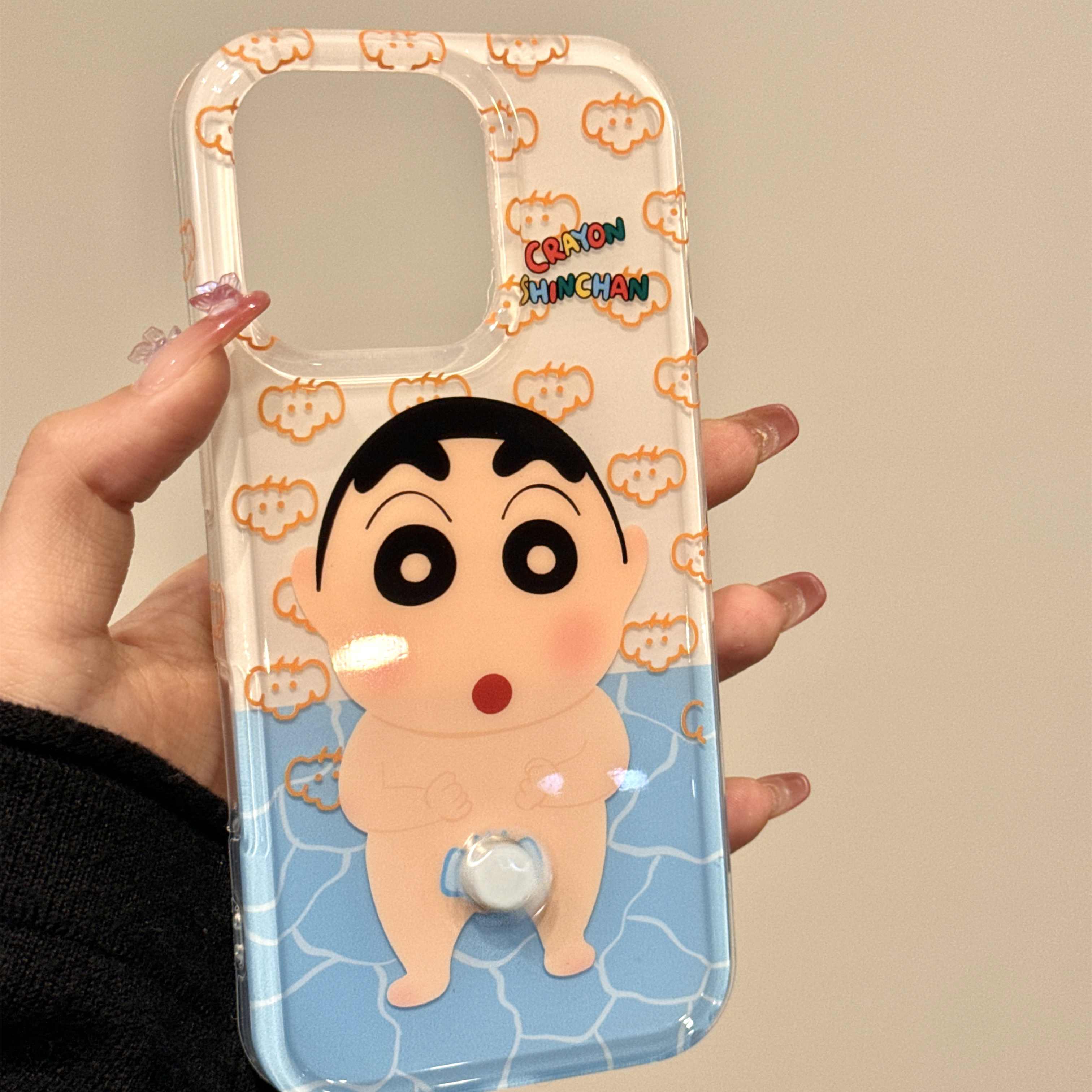 蜡笔小新拼接大象转转适用iphone16promax苹果15pr手机壳14新款13