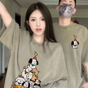 恒拽不一样的情侣装T恤新款夏季小众设计感独特高质量短袖夏装ins