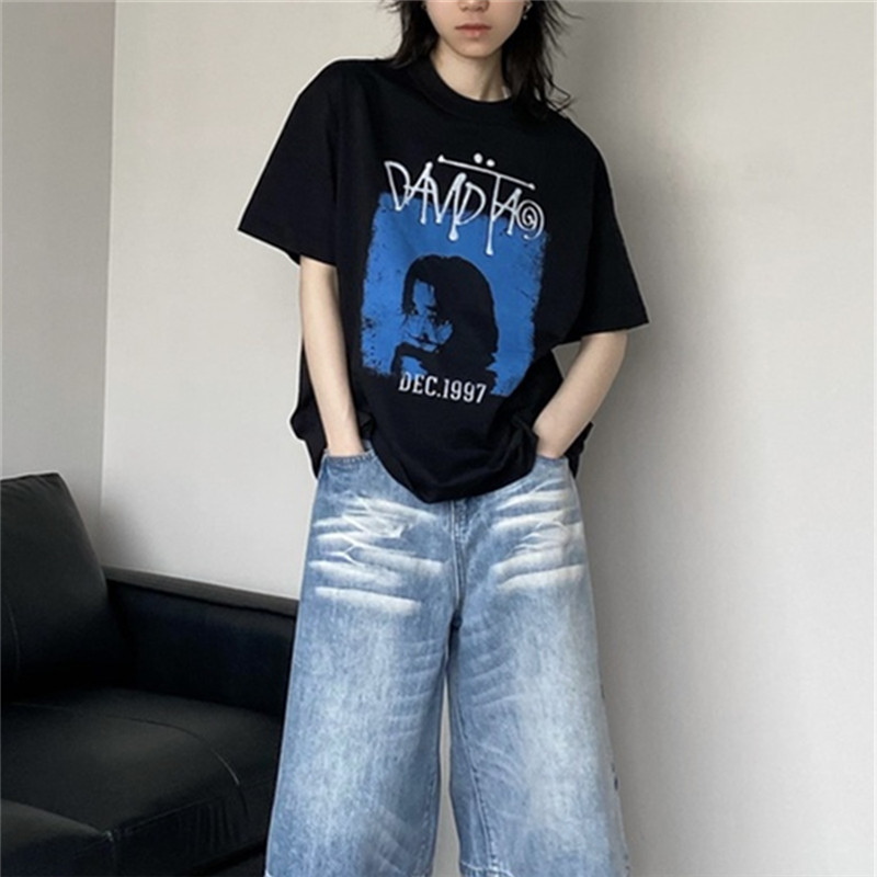 恒拽陶喆明星同款短袖t恤重磅纯棉印花圆领潮流男女情侣夏装上衣