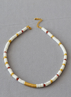 小众复古项链锁骨链手链珍珠串珠