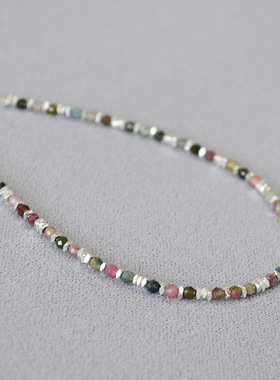 复古文艺项链锁骨链碎银不规则