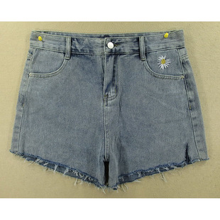 牛仔短裤 热裤 女29码 包邮 K201 高腰宽松绣花单品KHCO特价 8654