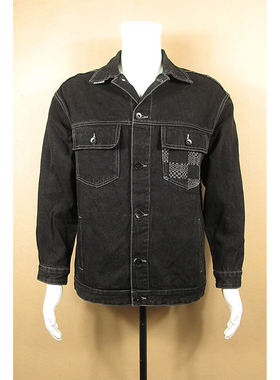 牛仔衣夹克外套男美式街头嘻哈宽松大版春秋冬季厚实X204/7987*07