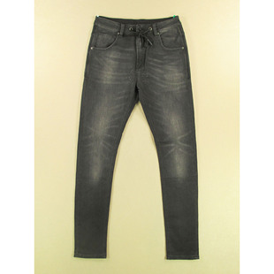 小脚裤 弹力修身 黑灰加长外单长裤 B209 针织牛仔裤 98506 男32码