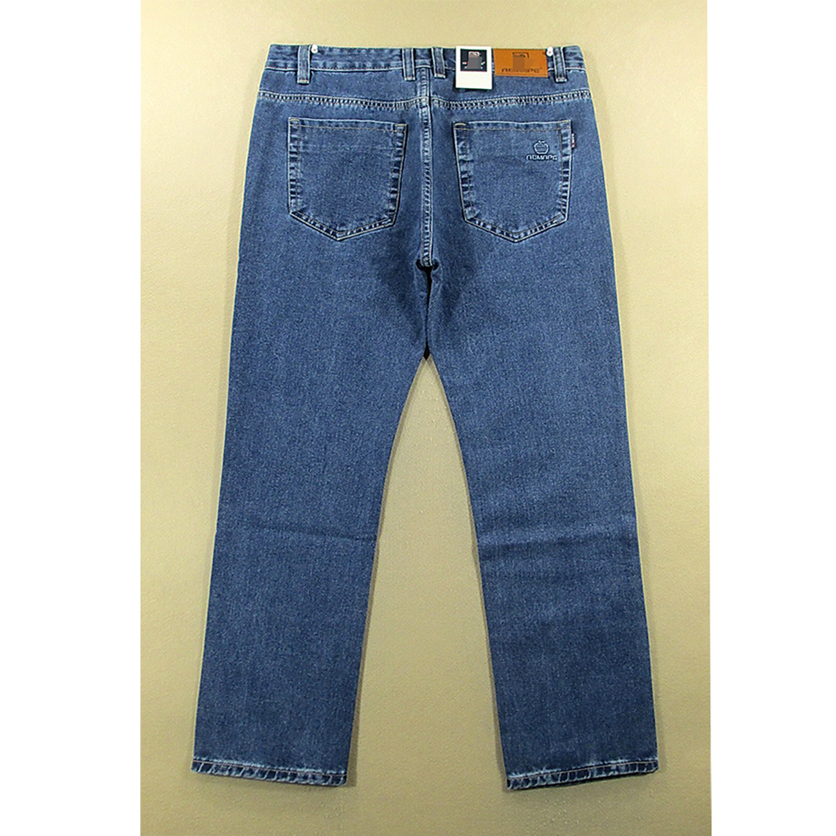 牛仔裤男美式复古老爹纯棉柔软潮牌宽松直筒长裤L5000/2585*03