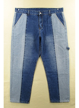 牛仔裤男欧版美式拼色潮宽松小脚萝卜老爹哈伦裤H302/68683*16