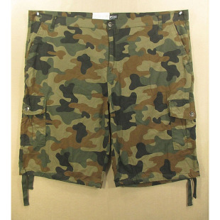 肥佬裤 外单纯棉薄款 迷彩难极 多兜工装 9323 男52码 Q106 中裤