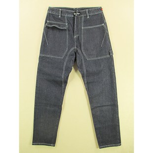 多兜工装 高腰宽松老爹裤 萝卜裤 牛仔裤 0505 原色美式 W419 男32码