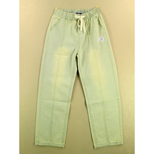 男28码 98501 老爹裤 子C208 宽松紧腰名牛慵懒风KHCO长裤 牛仔裤