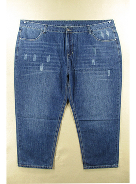 牛仔裤男欧版加大码肥佬裤夏季薄款老爹裤九分裤J509/7981*03