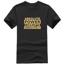 ABSOLUTE POWER T恤纯棉短袖吉尔丹GILDAN76000印花689权力之腐败