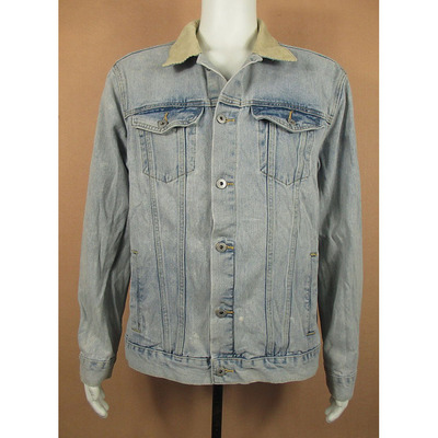 牛仔衣夹克外套男美式嘻哈HIPHOP复古潮纯棉宽松O407/7085**34