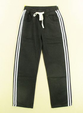 牛仔裤男美式慵懒风阔腿裤松紧腰复古宽松直筒L402/68581*01