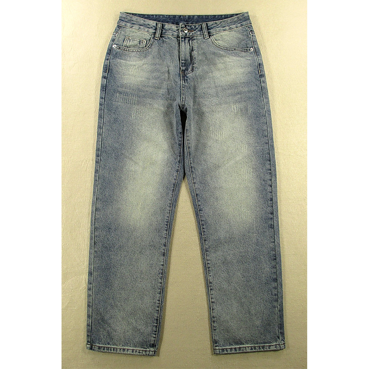 牛仔裤男美式嘻哈HIPHOP滑板裤慵懒风青春潮阔腿裤V304/68285*03