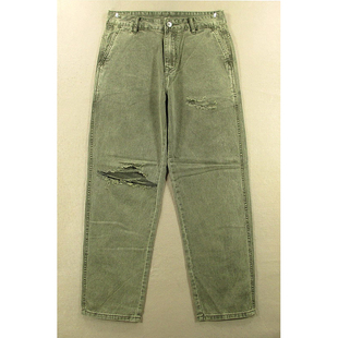 子破洞宽松高腰复古军迷KHCO 老爹裤 包邮 M104 牛仔裤 7205 男29码