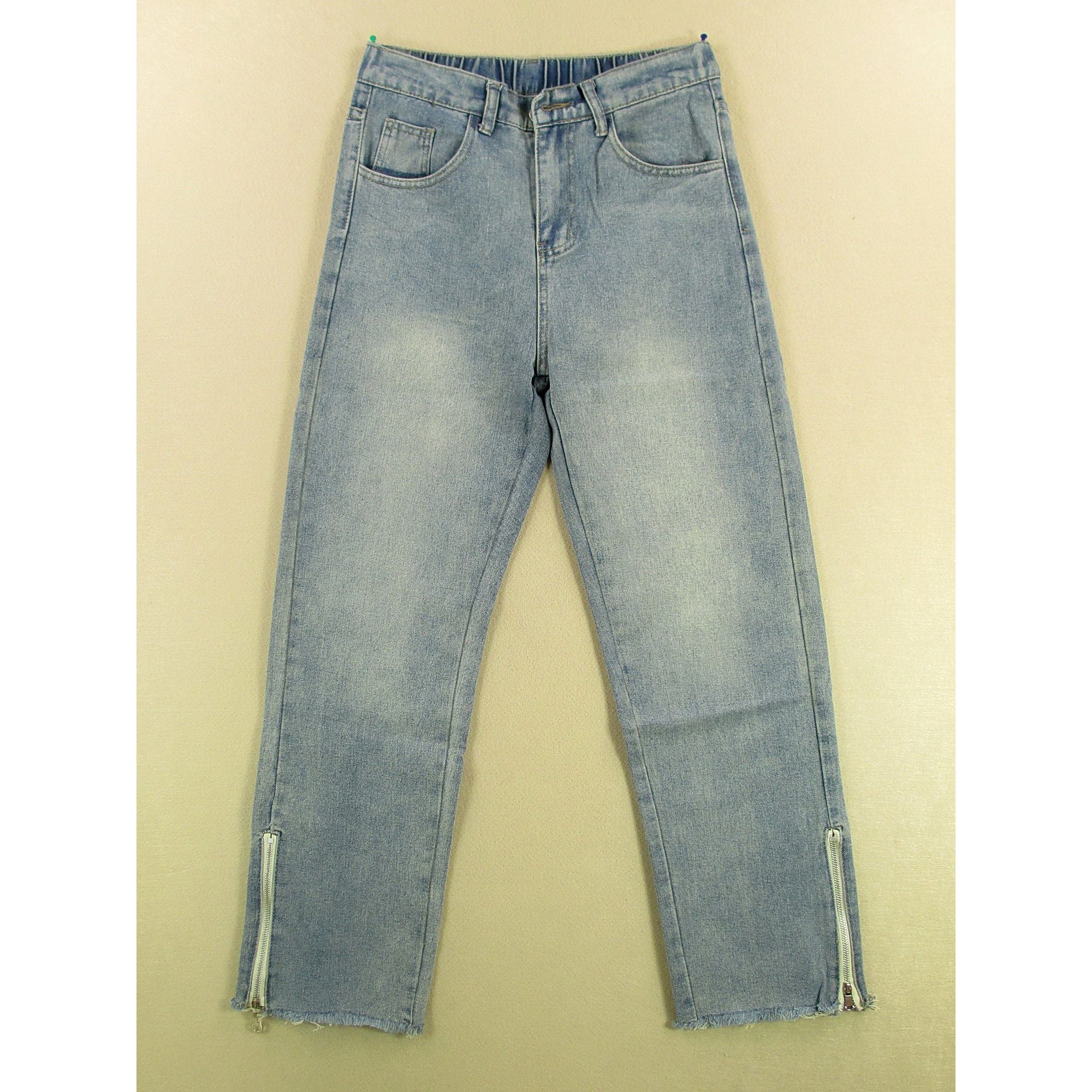 美式复古宽松直筒牛仔裤