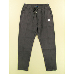 98583 B307 男松紧腰复古锥形弹力高腰宽松老爹萝卜裤 休闲裤