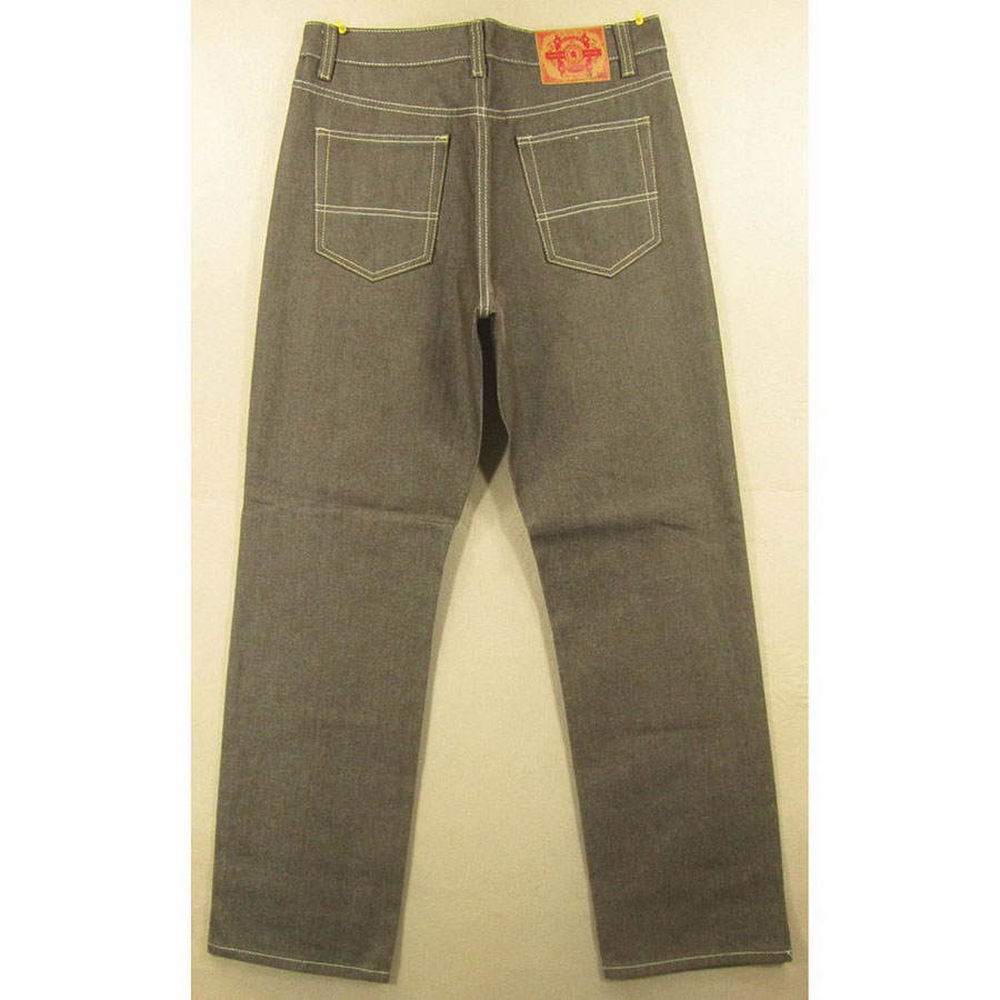 牛仔裤男原牛硬挺厚美式嘻哈HIPHOP滑板裤加肥版A411/68583*02