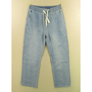 牛仔裤男32码直筒裤松紧腰柔软舒服洗水KHCO长裤子W301/3805-19
