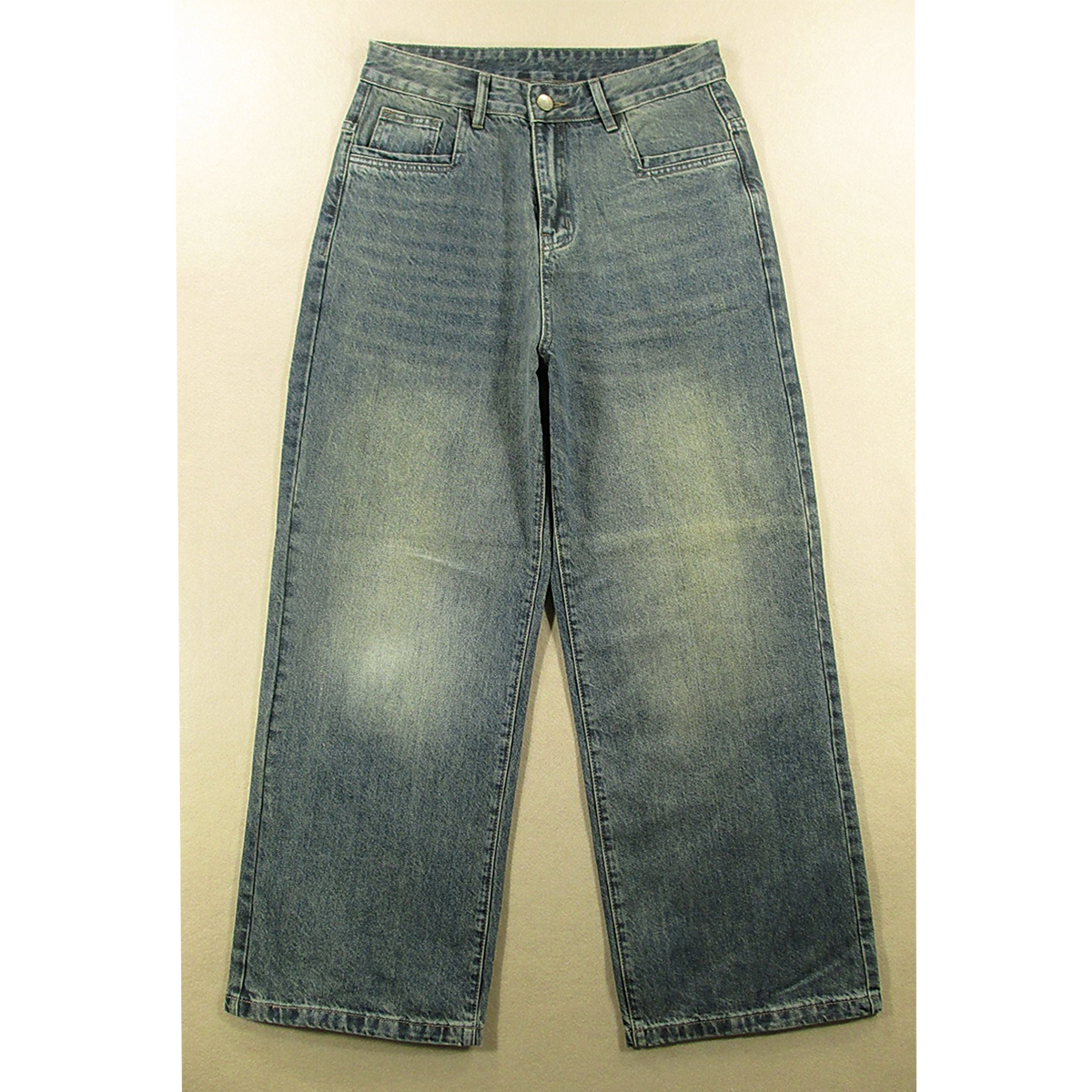 美式潮流复古牛仔裤男加厚秋冬款