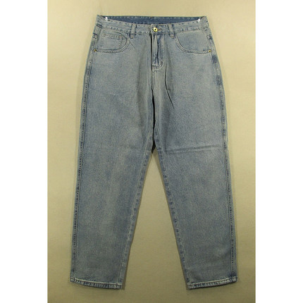 牛仔裤男老爹裤宽松锥形补丁贴布长裤子全新品*H208/59513-10