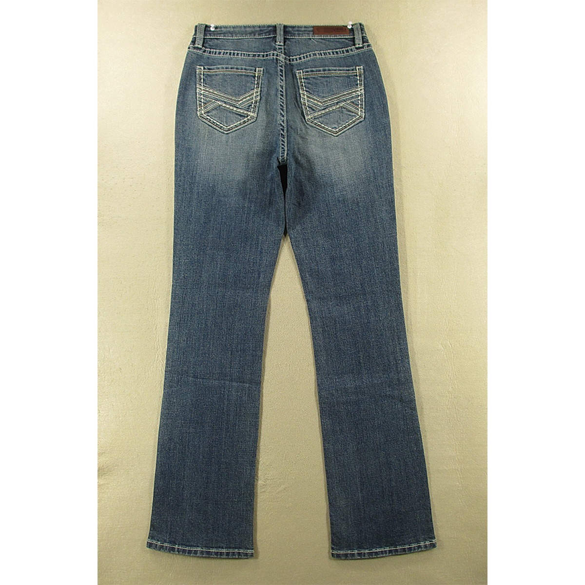 欧版复古遮胯显瘦提臀弹力微喇