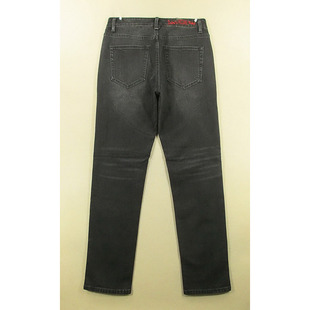 牛仔裤男32码弹力修身直筒加长外单黑灰长裤子全新品T103/8503-14