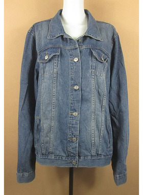 牛仔衣外套女2XL码 外单纯棉加大码宽松款包邮P302/0383*06