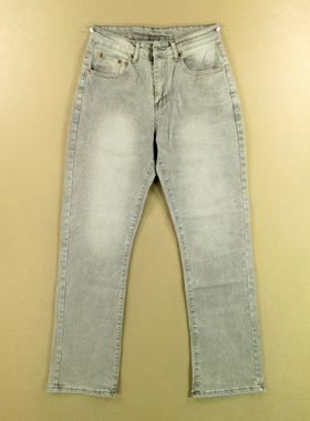 微喇牛仔裤男美式复古新款弹力修身喇叭裤长裤子N302/98586*02