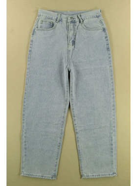 牛仔裤男韩版小个子柔软复古宽松直筒九分裤子全新L000/7581*05