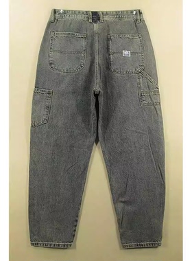 牛仔裤男31码多兜萝卜裤工装裤宽松窄脚哈伦裤子新N103/59504-05
