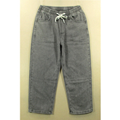 5584 牛仔裤 新款 松紧腰复古宽松直筒M409 男美式 慵懒风阔腿裤