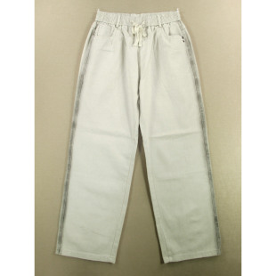 98503 牛仔裤 子C309 宽松直筒松紧腰变色洗浅灰KHCO长裤 男32码