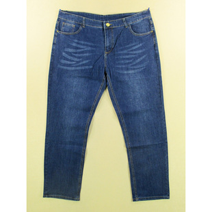 复古高腰弹力宽松直筒裤 欧版 长裤 F409 牛仔裤 9882 男薄肥佬裤