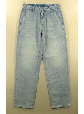 牛仔裤男宽松薄款松紧腰老爹裤复古长裤子全新品*N103/59504-13