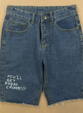 牛仔中裤五分裤男28码 YOU'LL GET BREAD CRUMBS包邮M102/2024-12