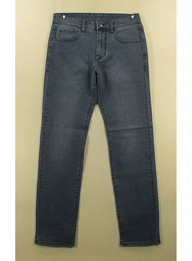 牛仔裤男32码弹力修身直筒SLIM STRAIGHT长裤全新品P107/2508-04