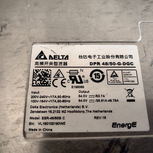 议价台达ESR48/56B DPR48/50-G 台达电源模块可维修