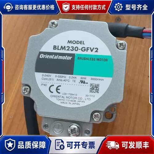 议价东方电机BLM230-GFV2无刷电机，，额定电可维修