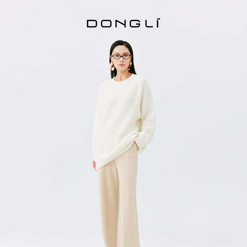 东黎圈圈纱女士圆领套衫