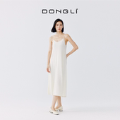 山羊绒女士中长款 轻盈曼舞 吊带连衣裙4248 秀场同款 东黎溯源款
