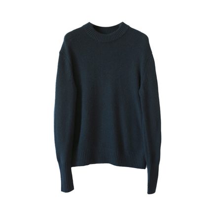 东黎小山羊绒 秋冬季男士中性风宽松长袖针织套衫保暖羊绒衫21A01