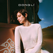 东黎小山羊绒 打底5497 女士绞花圆领秋冬爆款 你本珍贵 链条绞花