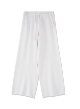 东黎 溯源款 山羊绒 秋冬女士粗纺阔腿裤时尚休闲百搭长裤子 3665