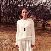 东黎小山羊绒 打底5593 女士秋冬一字领卷边针织衫 你本珍贵 沁然