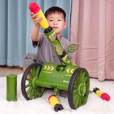 儿童迫击炮玩具炮榴弹软弹发射器排拍追击大炮男孩掷弹筒网
