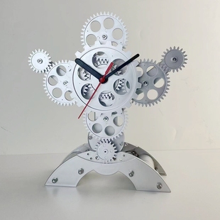 autobots博派齿轮转动家用静音装饰欧式个性时尚趣玩礼品座钟清仓